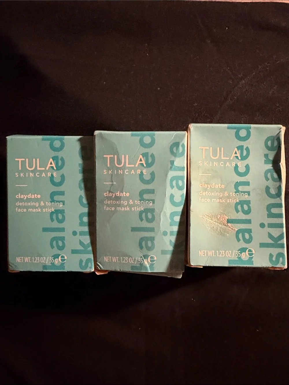 Tula Claydate Detoxing & Toning Face Mask Stick - Light Blue 3X